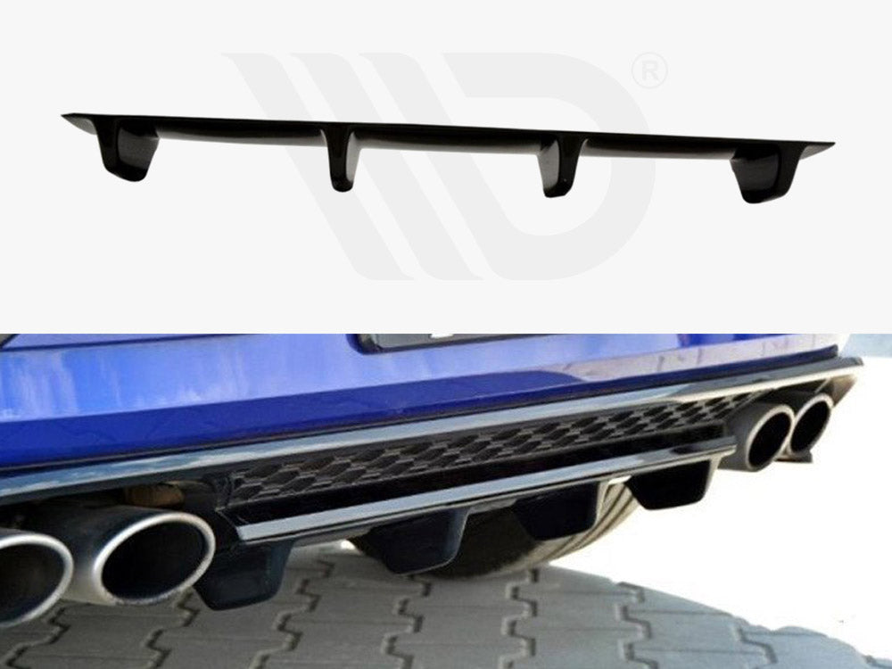 Central Rear Splitter Vw Golf Vii R (Facelift) (2017-) - Wayside Performance 