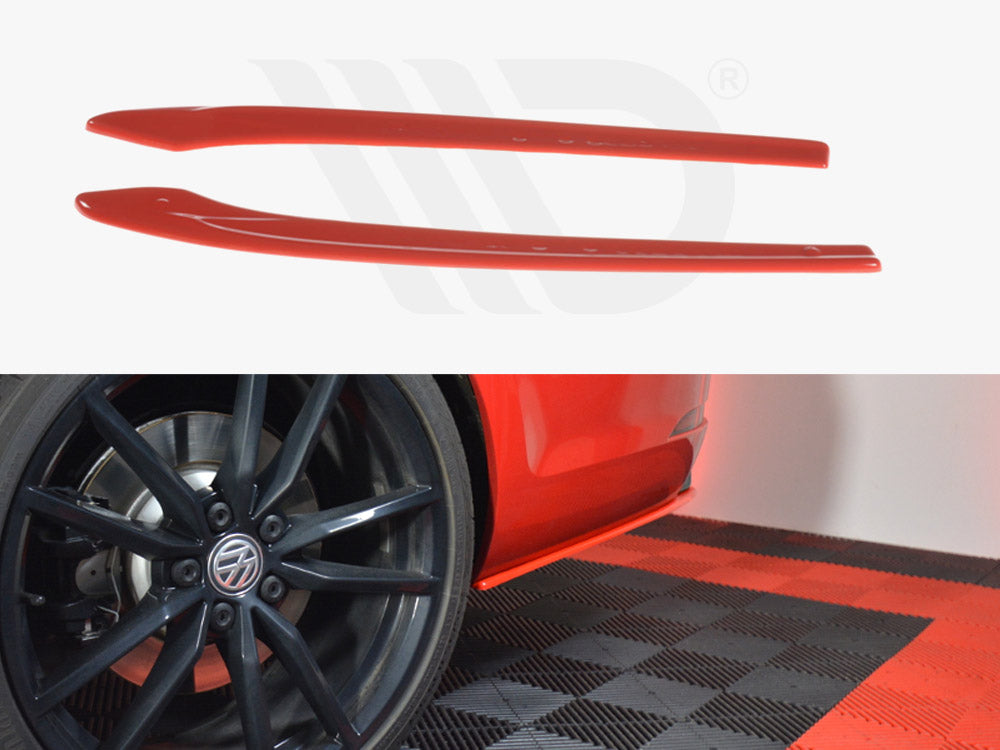 Rear Side Splitters V.2 Vw Golf 7 R Variant Facelift - Wayside Performance 