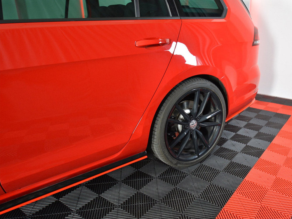 Rear Side Splitters V.2 Vw Golf 7 R Variant Facelift - Wayside Performance 