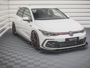 Racing Durability Front Splitter (+flaps) Vw Golf 8 Gti / R-line (2020-) - Wayside Performance 