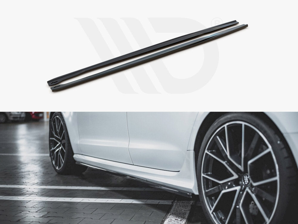 Maxton Design Side Skirts Diffusers V2 Audi Rs6 C7 (2013-2017) - Wayside Performance 