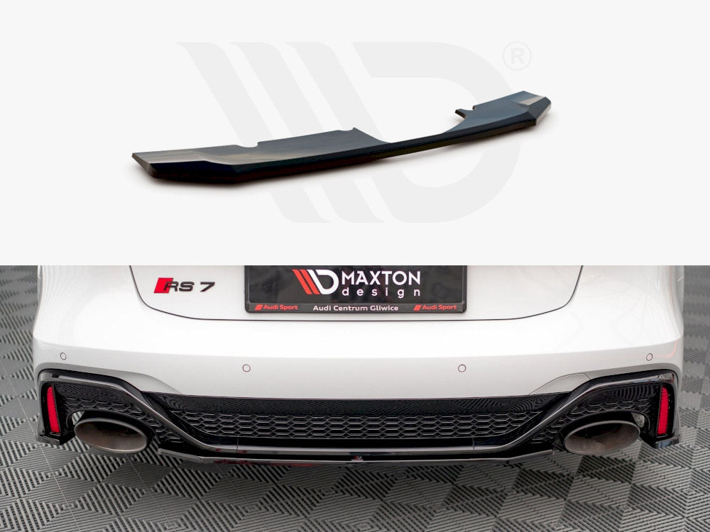 Maxton Design Central Rear Splitter Audi Rs6 C8 / Rs7 C8 (2019-) - Wayside Performance 