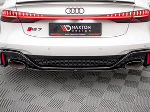 Maxton Design Central Rear Splitter Audi Rs6 C8 / Rs7 C8 (2019-) - Wayside Performance 