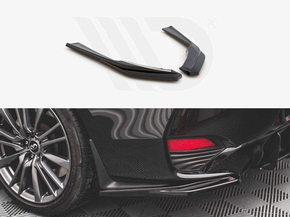 Rear Side Splitters Infiniti Q60 S Mk2 (2017-) - Wayside Performance 
