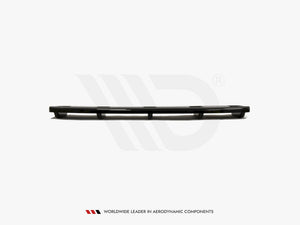 Central Rear Splitter (Vertical Bars) Audi A7 S-Line Facelift - Wayside Performance 