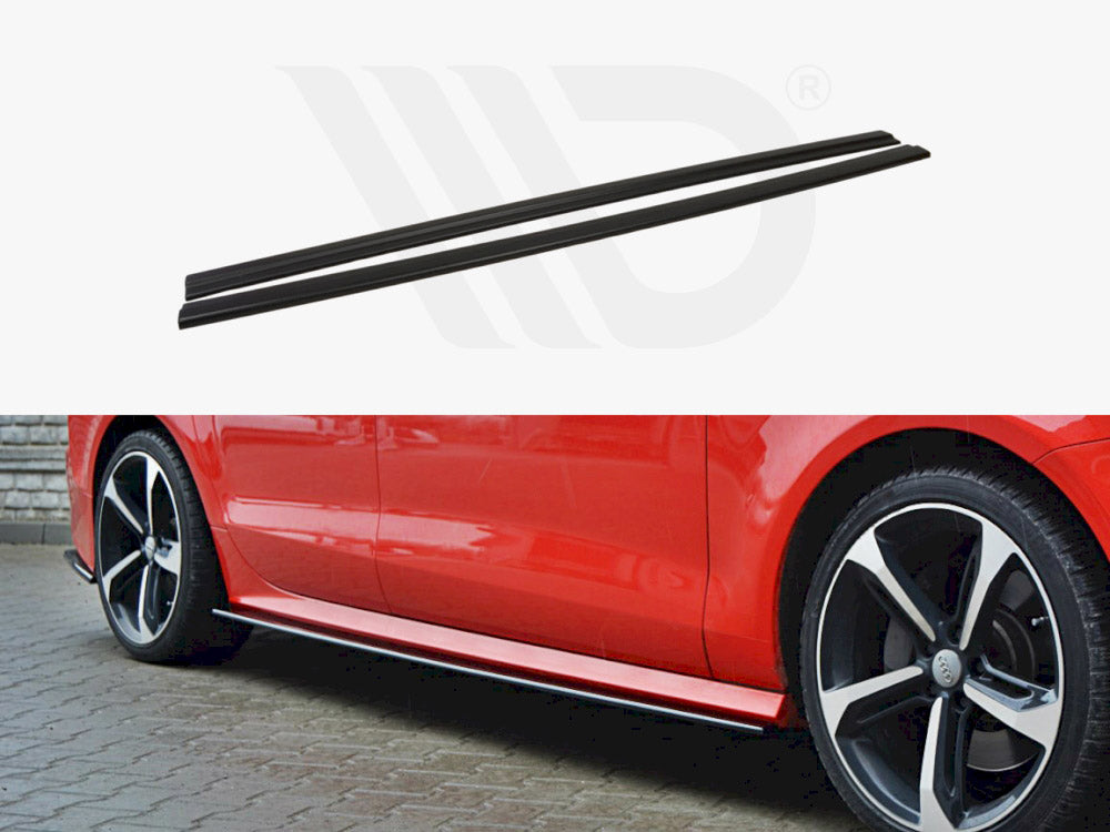 Side Skirts Diffusers Audi S7 / A7 S-line C7 FL (2014-2017) - Wayside Performance 