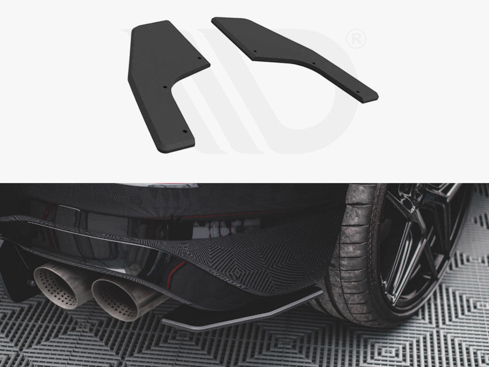 Street Pro Rear Side Splitters Vw Golf R Mk8 (2020-) - Wayside Performance 