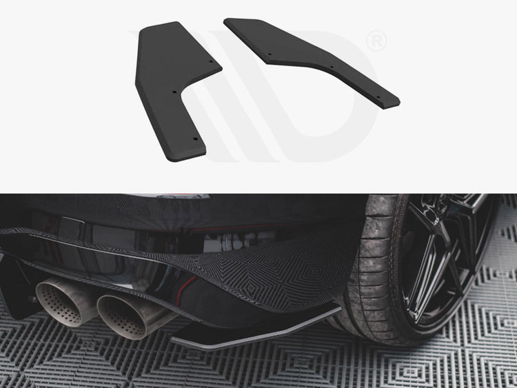 Street Pro Rear Side Splitters Vw Golf R Mk8 (2020-) - Wayside Performance 