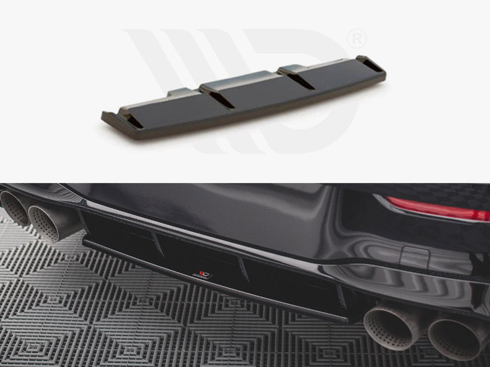Central Rear Splitter Vw Golf R Mk8 (2020-) - Wayside Performance 