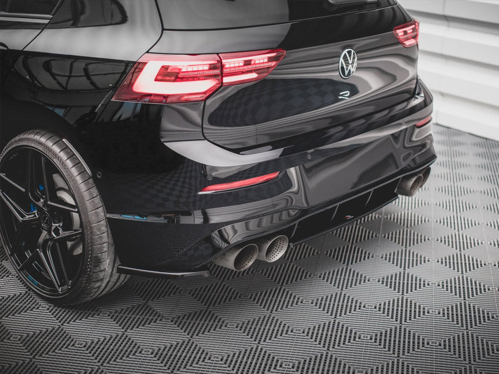 Maxton Design Central Rear Splitter VW Golf R Mk8 (2020-)