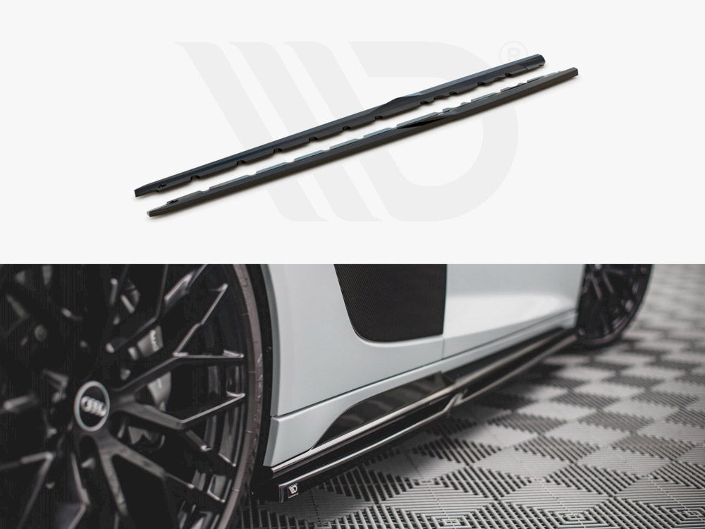 Side Skirts Diffusers V.1 Audi R8 Mk2 Facelift - Wayside Performance 
