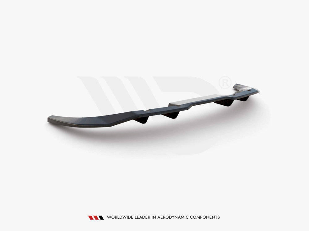 Central Rear Splitter (Vertical Bars) Audi Q3 Sportback S-Line - Wayside Performance 