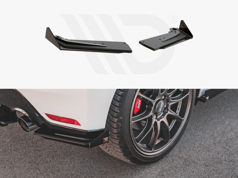 Racing Durability Rear Side Splitters (+flaps) Toyota Gr Yaris Mk4 (2020-) - Wayside Performance 