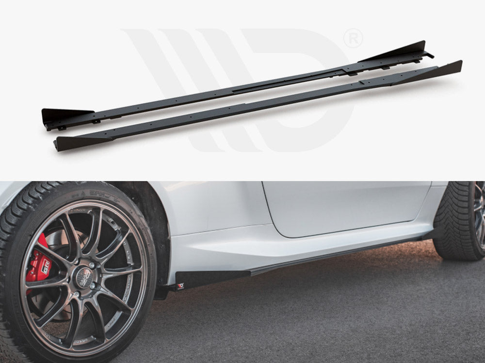 Racing Durability Side Skirts Diffusers (+flaps) Toyota Gr Yaris Mk4 (2020-) - Wayside Performance 