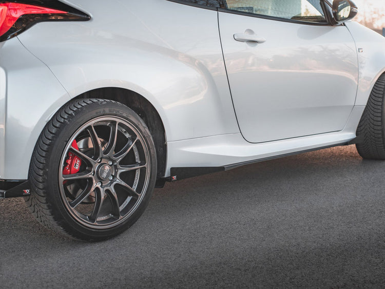 Racing Durability Side Skirts Diffusers (+flaps) Toyota Gr Yaris Mk4 (2020-) - Wayside Performance 