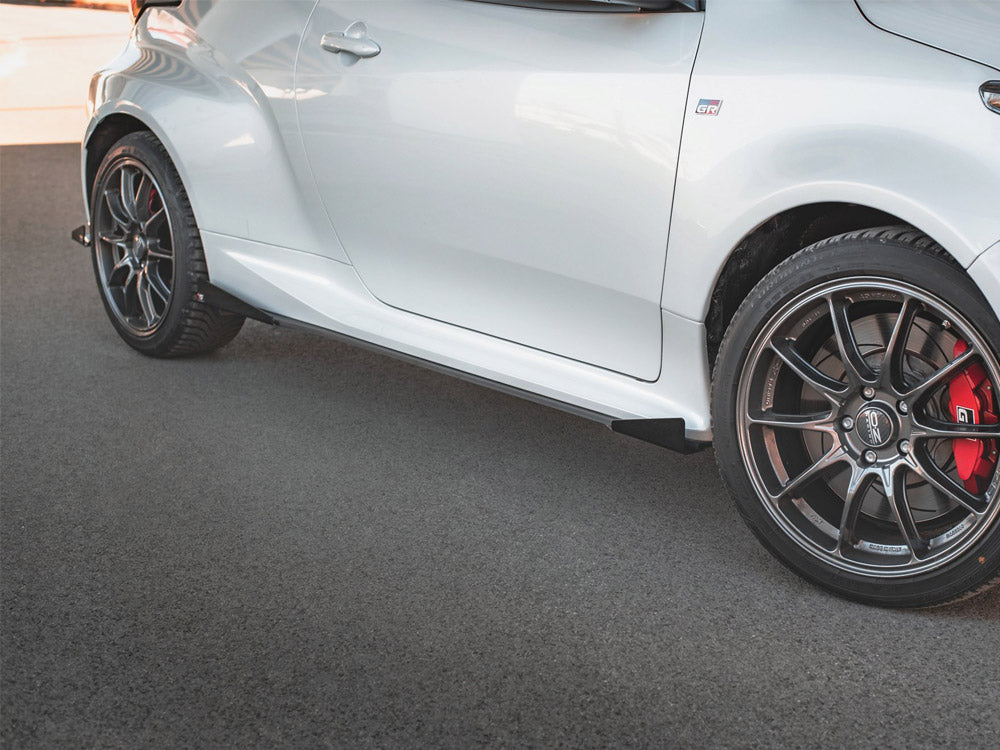 Racing Durability Side Skirts Diffusers (+flaps) Toyota Gr Yaris Mk4 (2020-) - Wayside Performance 