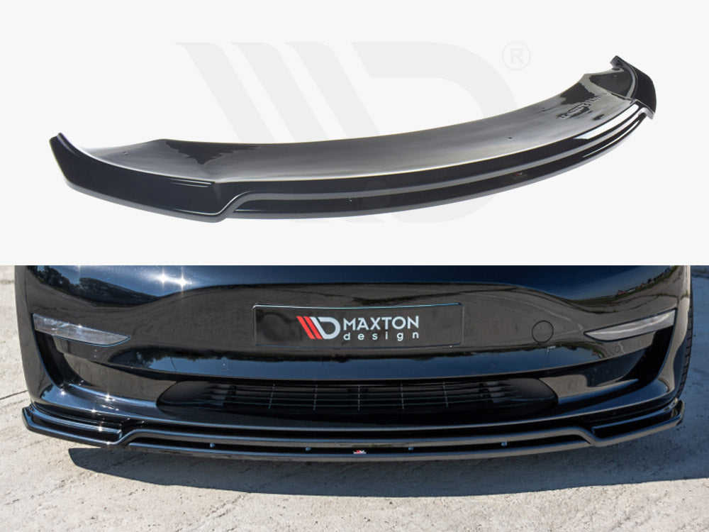 Front Splitter V.2 Tesla Model 3 (2017-) - Wayside Performance 