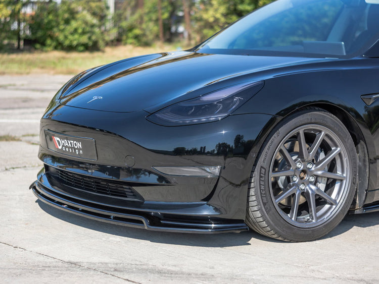 Front Splitter V.2 Tesla Model 3 (2017-) - Wayside Performance 