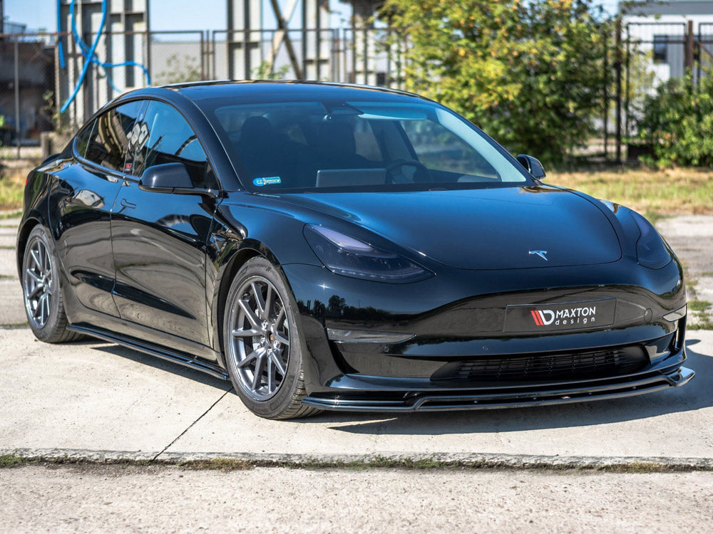 Front Splitter V.2 Tesla Model 3 (2017-) - Wayside Performance 