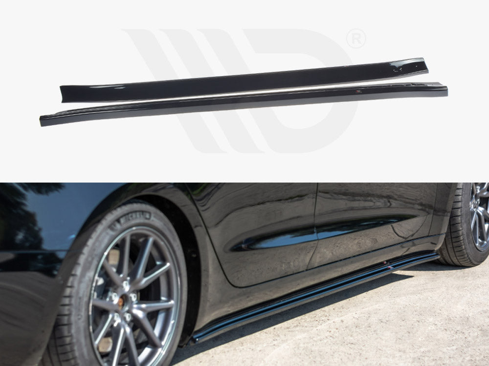 Side Skirts Diffusers Tesla Model 3 (2017-) - Wayside Performance 