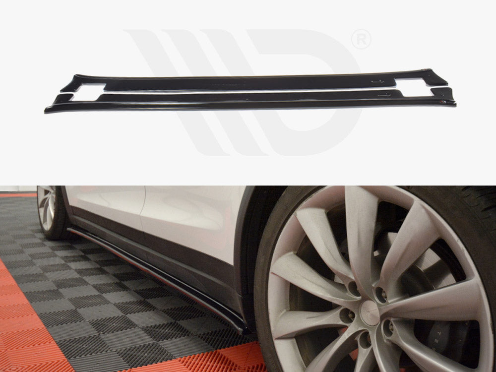 Side Skirts Diffusers V.1 Tesla Model X (2015-) - Wayside Performance 