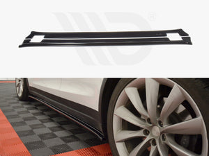 Side Skirts Diffusers V.1 Tesla Model X (2015-) - Wayside Performance 