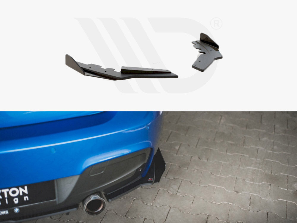Maxton Design Racing Durability Rear Side Splitters (+flaps) Bmw M135i F20 (2011-2015) - Wayside Performance