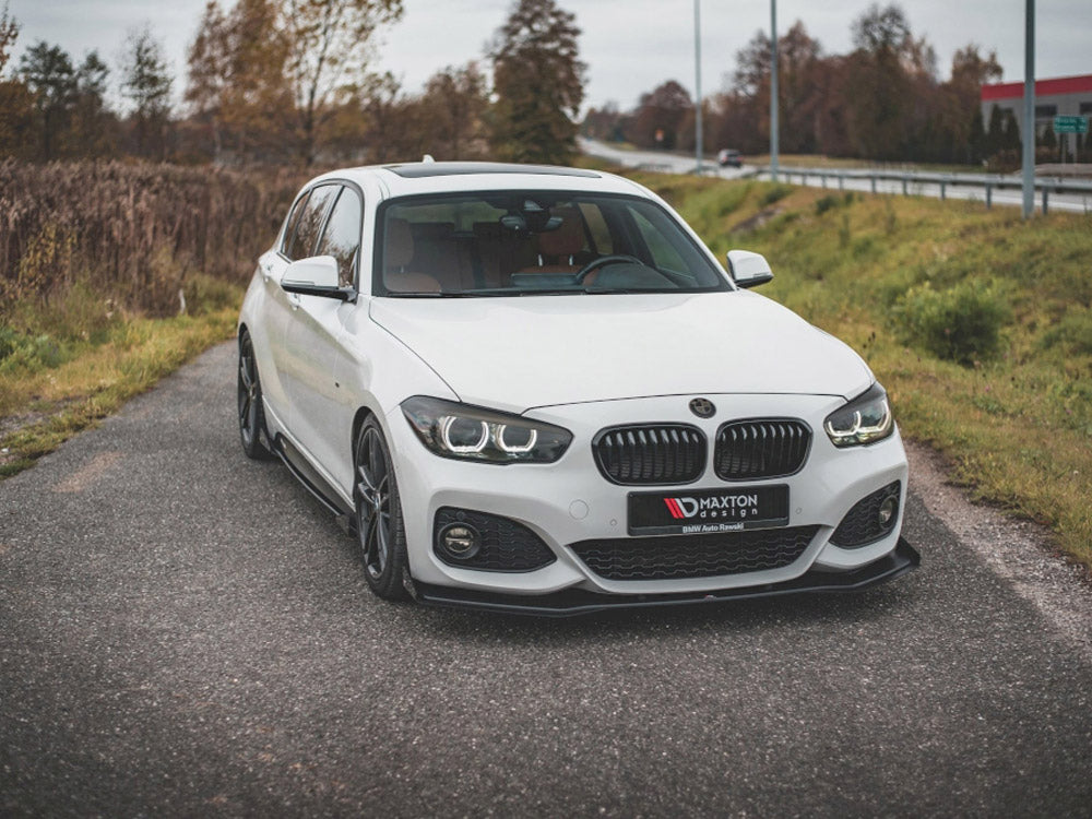Maxton Design Racing Durability Front Splitter V3 (+flaps) Bmw 1 F20 M-pack Facelift / M140i (2015-2019) - Wayside Performance 