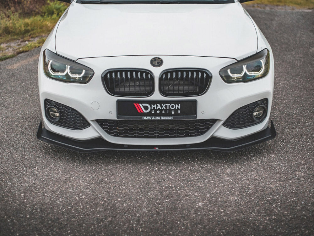 Maxton Design Racing Durability Front Splitter V3 (+flaps) Bmw 1 F20 M-pack Facelift / M140i (2015-2019) - Wayside Performance 
