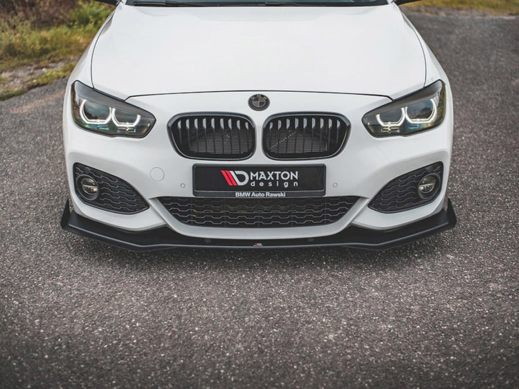 Maxton Design Racing Durability Front Splitter V3 (+flaps) Bmw 1 F20 M-pack Facelift / M140i (2015-2019) - Wayside Performance 