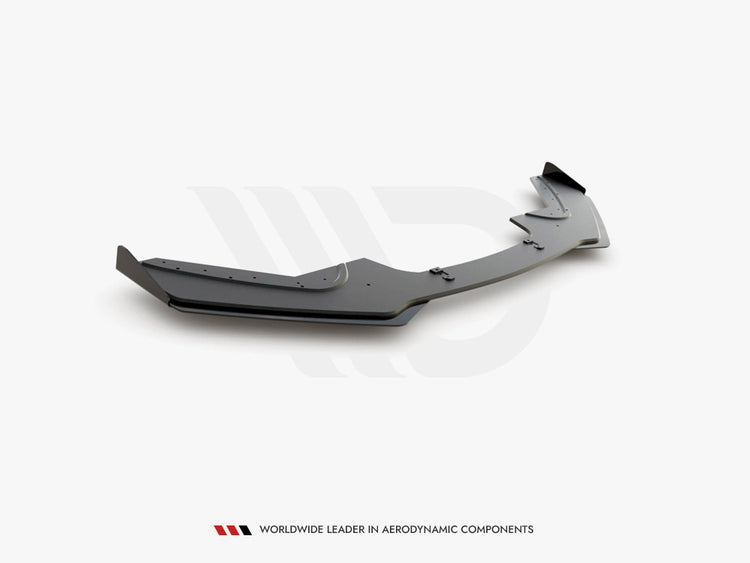 Maxton Design Racing Durability Front Splitter V3 (+flaps) Bmw 1 F20 M-pack Facelift / M140i (2015-2019) - Wayside Performance 