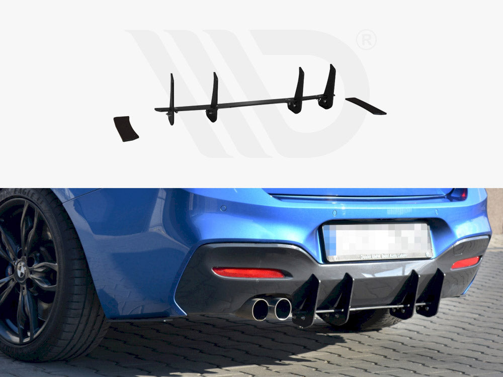 Maxton Design Bmw 1 F20/f21 M-power Facelift - Rear Diffuser V.1 (2015-19) - Wayside Performance