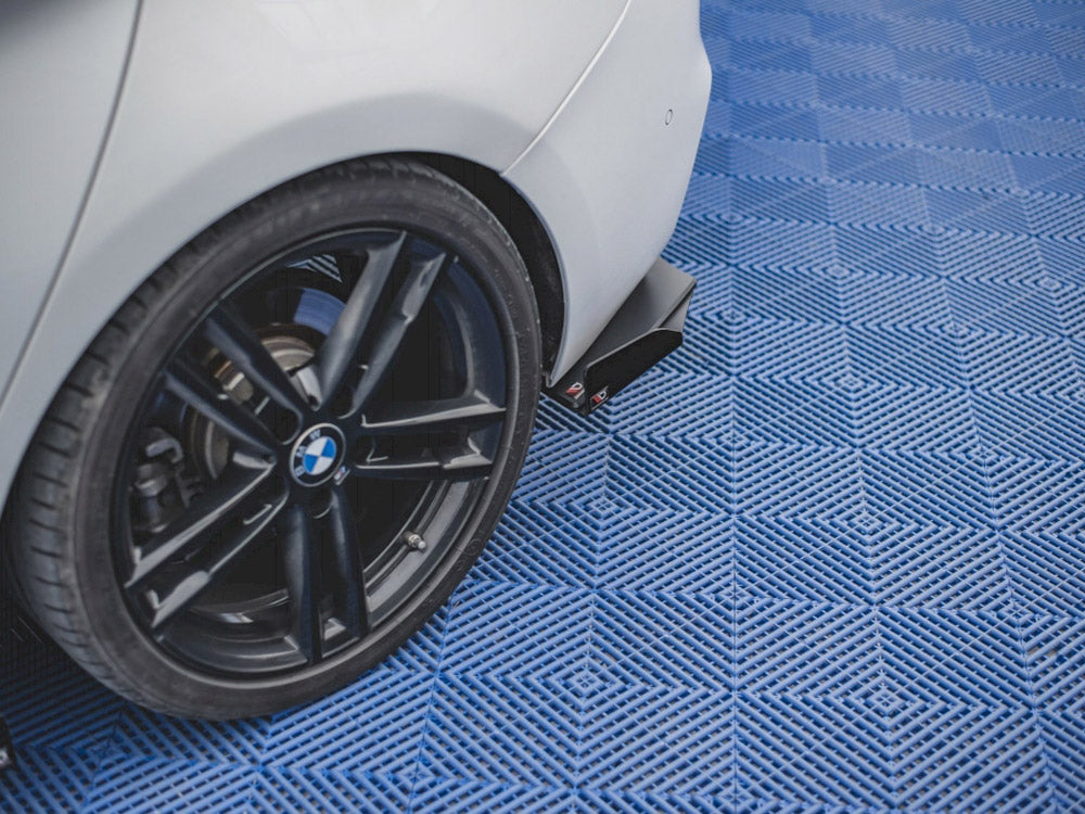 Maxton Design Racing Durability Rear Side Splitters V2 (+flaps) Bmw 1 F20 M140i (2017-2019) - Wayside Performance 