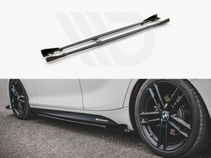 Maxton Design Racing Durability Side Skirts Diffusers V2 (+flaps) Bmw 1 F20 M135i / M140i / M-pack (2011-2019) - Wayside Performance 