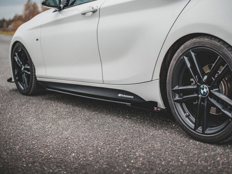 Maxton Design Racing Durability Side Skirts Diffusers V2 (+flaps) Bmw 1 F20 M135i / M140i / M-pack (2011-2019) - Wayside Performance 