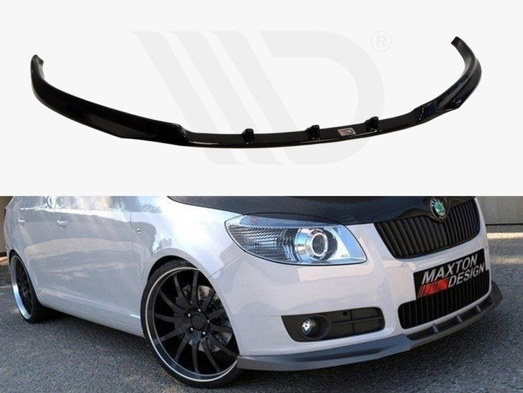 Front Splitter Skoda Fabia II (Preface Model, Standard Bumper) - Wayside Performance 