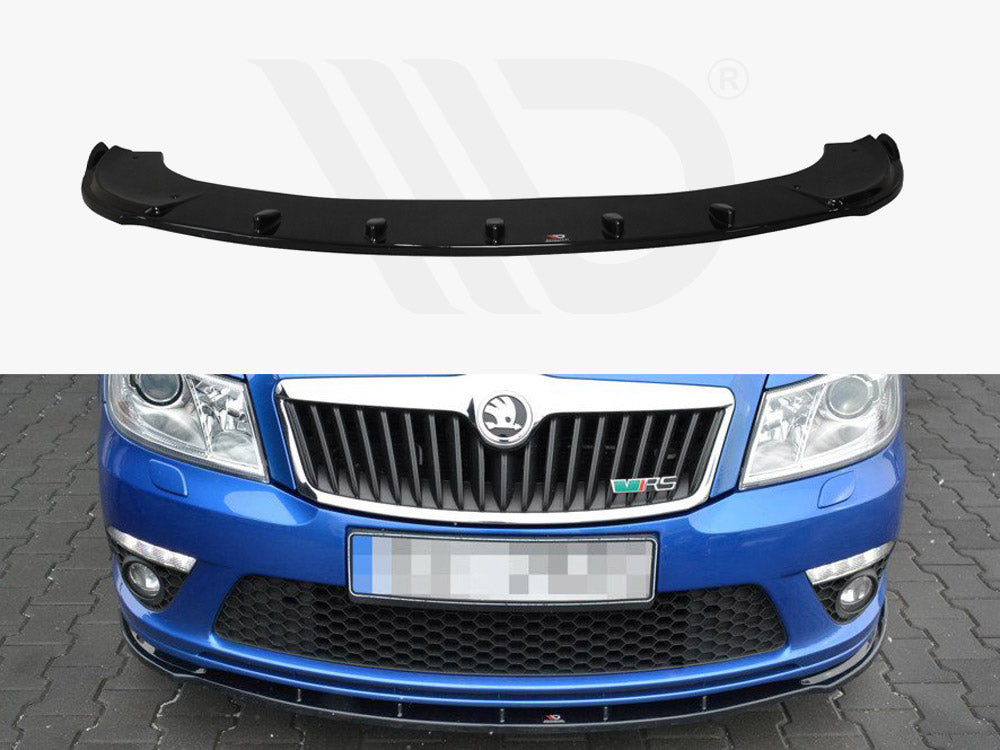 Front Splitter V.1 Skoda Octavia MK2 VRS Facelift (2008-2013) - Wayside Performance 