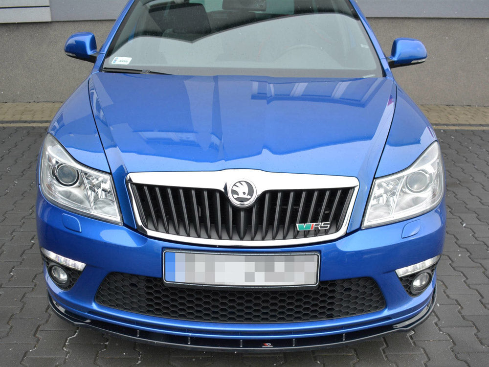 Front Splitter V.1 Skoda Octavia MK2 VRS Facelift (2008-2013) - Wayside Performance 