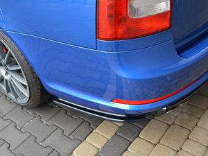 Rear Side Splitters Skoda Octavia Mk2 VRS Estate Facelift (2008-2013) - Wayside Performance 