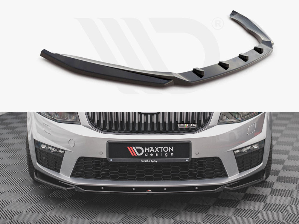 Front Splitter V.4 Skoda Octavia RS Mk3 (2013-2016) - Wayside Performance 