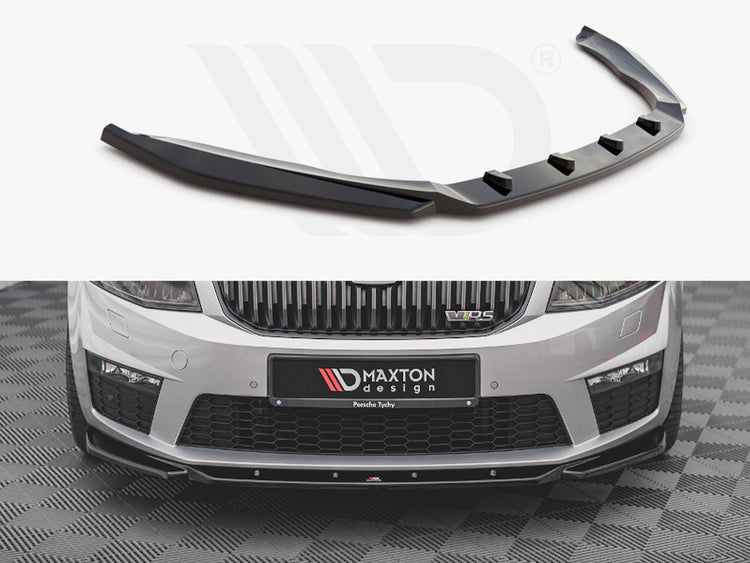 Front Splitter V.4 Skoda Octavia RS Mk3 (2013-2016) - Wayside Performance 