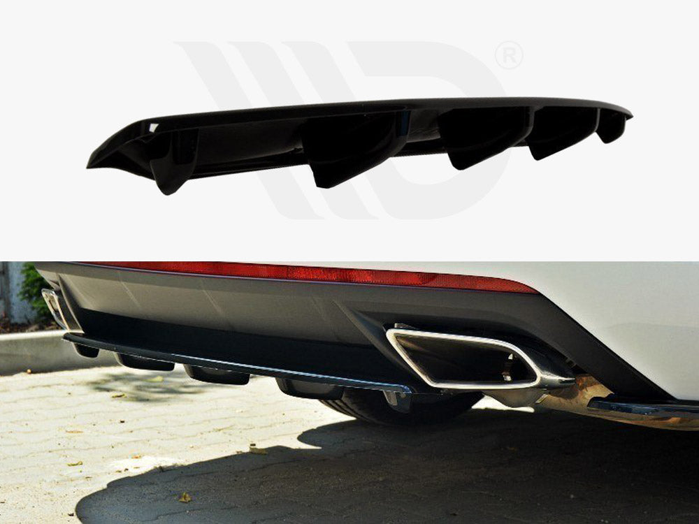 Central Rear Splitter Skoda Octavia VRS MK3/ MK3.5 Hatchback/ Estate - Wayside Performance 