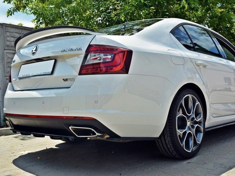 Central Rear Splitter Skoda Octavia VRS MK3/ MK3.5 Hatchback/ Estate - Wayside Performance 
