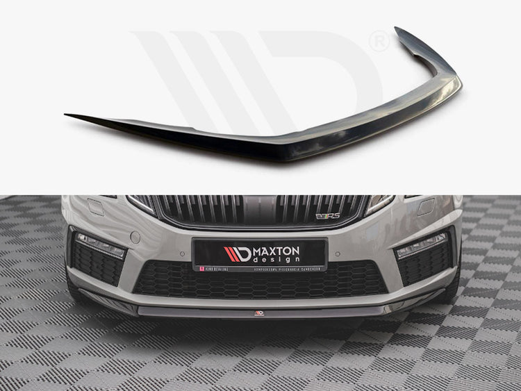 Front Splitter V.1 Skoda Octavia RS MK3 Facelift (2016-2019) - Wayside Performance 