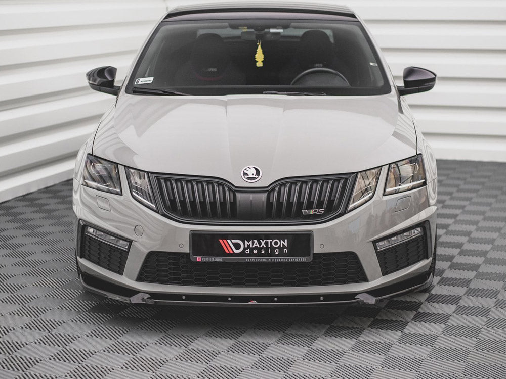 Front Splitter V.2 Skoda Octavia RS MK3 Facelift (2016-2019) - Wayside Performance 