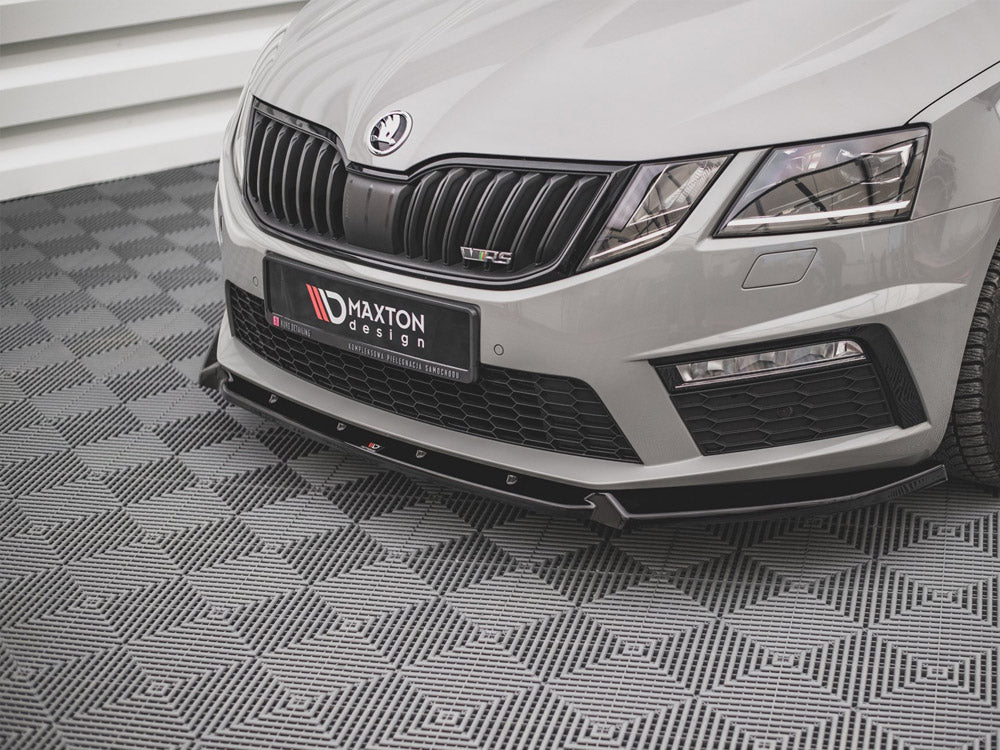 Front Splitter V.2 Skoda Octavia RS MK3 Facelift (2016-2019) - Wayside Performance 