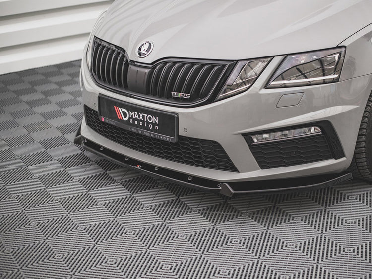 Front Splitter V.2 Skoda Octavia RS MK3 Facelift (2016-2019) - Wayside Performance 