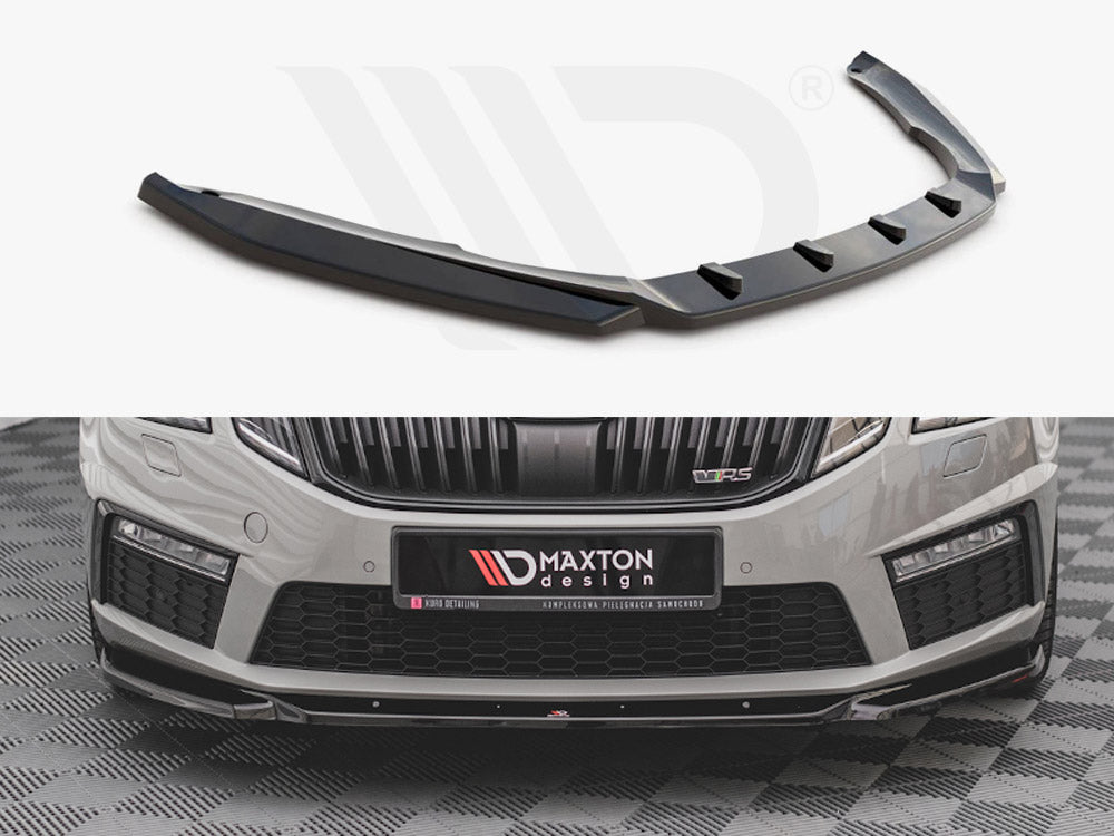 Front Splitter V.3 Skoda Octavia RS Mk3 Facelift (2016-2019) - Wayside Performance 
