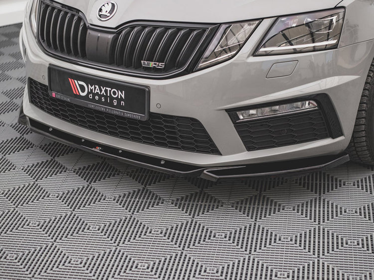 Front Splitter V.3 Skoda Octavia RS Mk3 Facelift (2016-2019) - Wayside Performance 