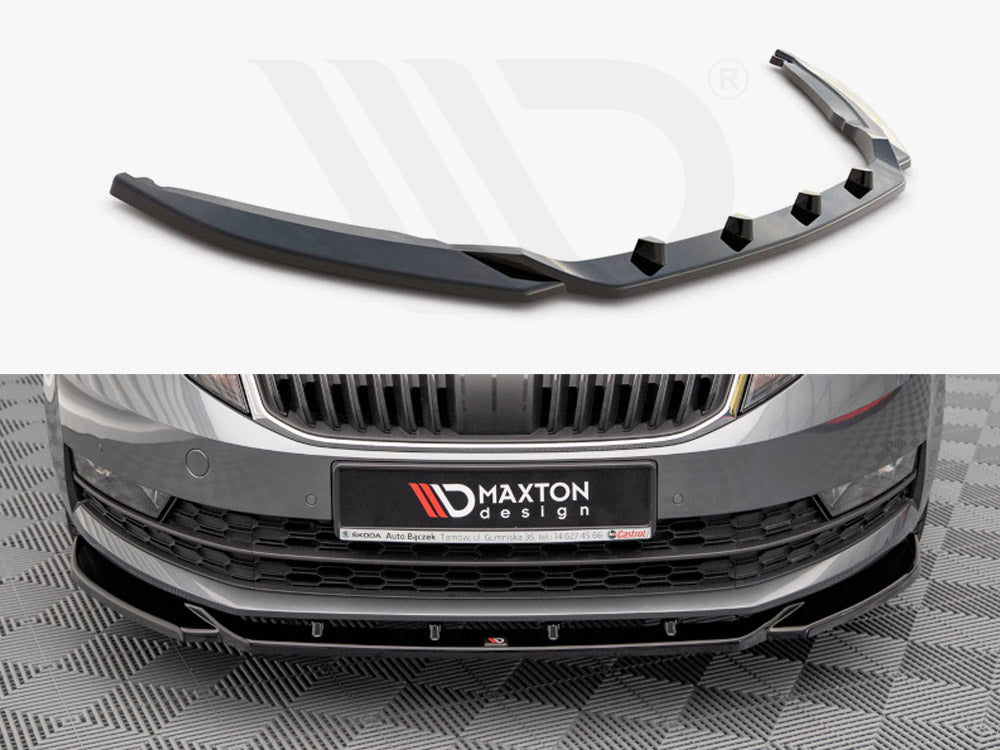 Front Splitter V.2 Skoda Octavia MK3 Facelift (2016-2020) - Wayside Performance 